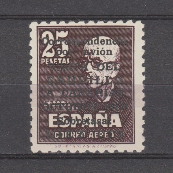 Spanje 1950 987 II Luchtpost met nummer met certificaat
