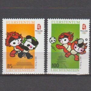 Liechtenstein 2008 1485-1486 Olympische Spelen