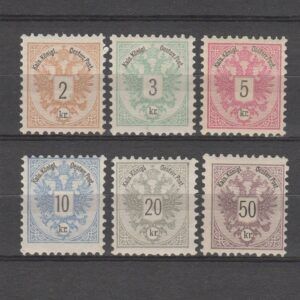 Oostenrijk 1883 44-49 Dubbele Adelaar