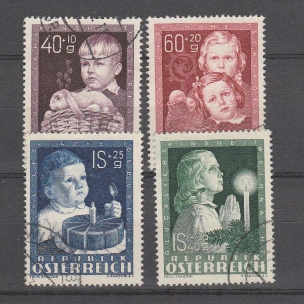 Oostenrijk 1949 929-932 gestempeld