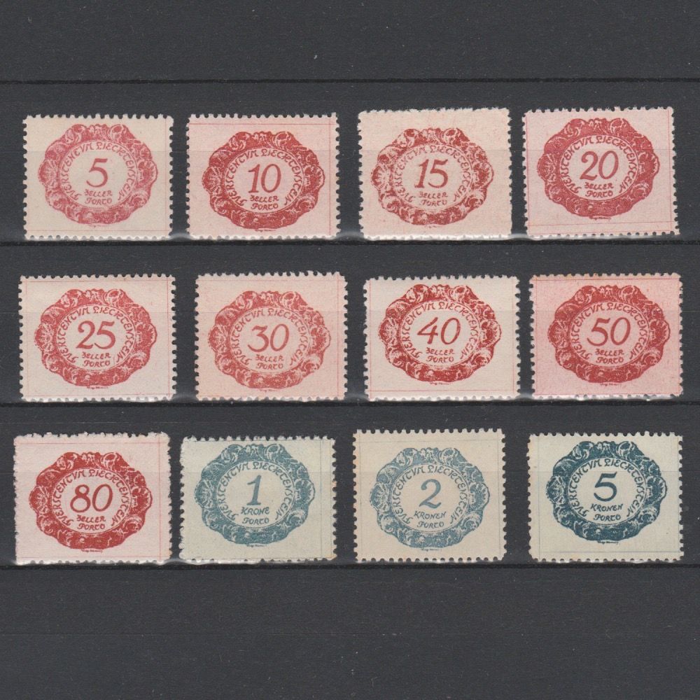 Liechtenstein 1920 1-12 Port