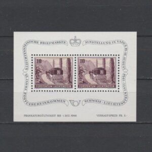 Liechtenstein 1946 Blok 4 Postzegel Tentoonstelling