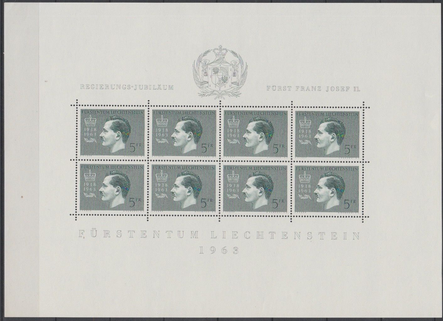 Liechtenstein 1963 427 KB Franz Josef II