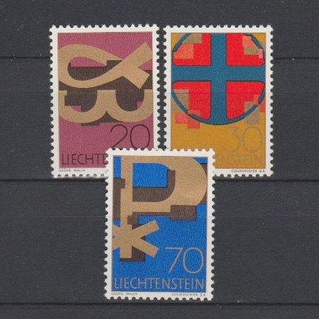 Liechtenstein 1967 482-484 Christelijke Symbolen