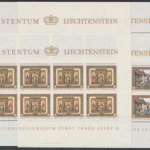 Liechtenstein 1978 706-709 KB 40 Jaar Troon Franz Josef II