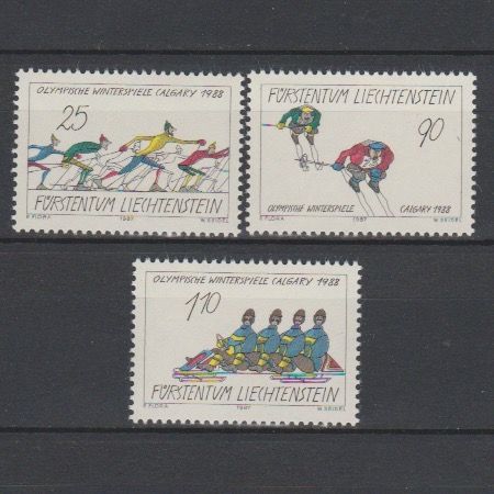 Liechtenstein 1987 934-936 Olympische Spelen