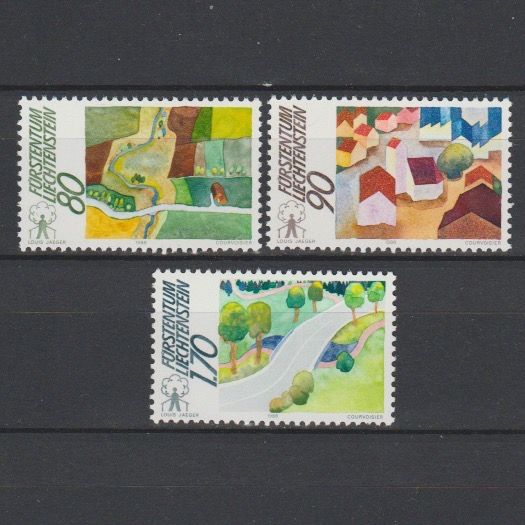 Liechtenstein 1988 939-941 Europese Campagne voor het Landelijk Gebied