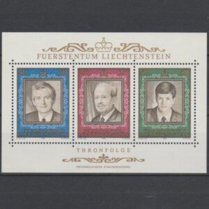 Liechtenstein 1988 Blok 13 50 Jaar Troon Frans Josef II