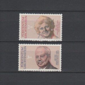 Liechtenstein 1990 988-989 Dood Vorstenpaar