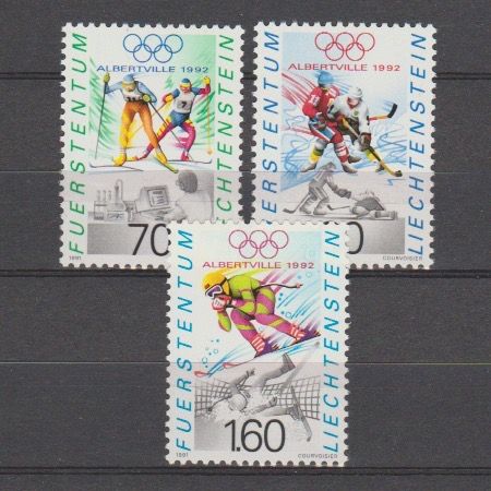 Liechtenstein 1991 1030-1032 Olympische Spelen