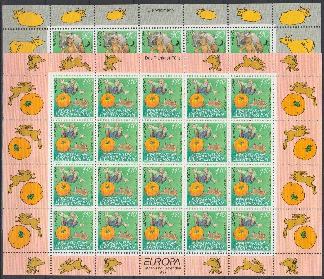 Liechtenstein 1997 1145-1146 KB Europa