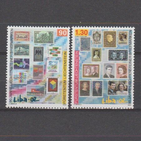 Liechtenstein 2002 1297-1298 Postzegeltentoonstelling LIBA