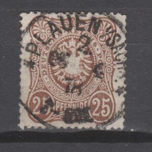 Duitsland 1875 35 Bb Rijksadelaar gestempeld gekeurd