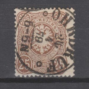 Duitsland 1875 35 b Rijksadelaar Ohrdruf gestempeld gekeurd