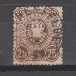 Duitsland 1875 35 c Rijksadelaar gestempeld gekeurd met bemerkingen