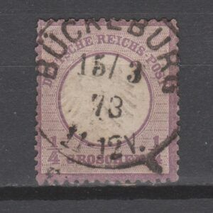 Duitsland 1872 1 Brustschild Bückeburg gestempeld