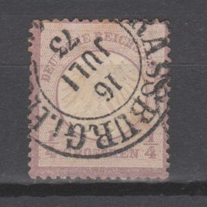 Duitsland 1872 1 Brustschild Straatsburg gestempeld