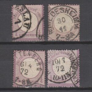 Duitsland 1872 1 Brustschild gestempeld met bemerkingen