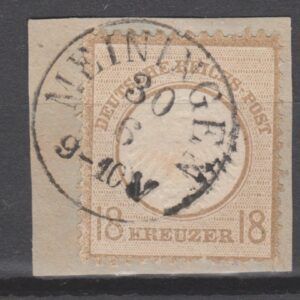 Duitsland 1872 11 Brustschild gestempeld