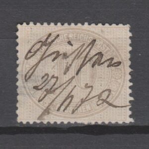 Duitsland 1872 12 Binnendienst handschrift met bemerkingen