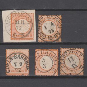 Duitsland 1872 14 Brustschild gestempeld