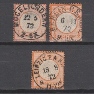 Duitsland 1872 14 Brustschild gestempeld met bemerkingen