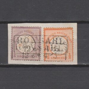 Duitsland 1872 16+18 Brustschild Rönsahl gestempeld
