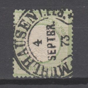 Duitsland 1872 17 Brustschild Mulhouse (Elzas) Hoefijzer gestempeld
