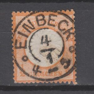 Duitsland 1872 18 Brustschild Einbeck gestempeld