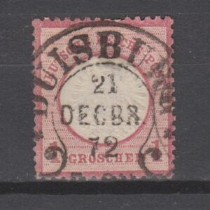 Duitsland 1872 19 Brustschild Duisburg Hoefijzer gestempeld