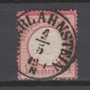 Duitsland 1872 19 Brustschild Oberlahnstein gestempeld