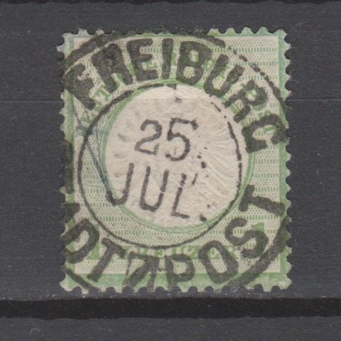 Duitsland 1872 23 Brustschild Freiburch Stadtpost gestempeld