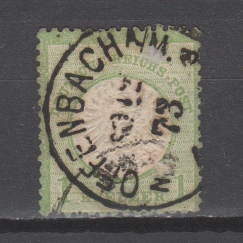 Duitsland 1872 23 Brustschild Offenbach gestempeld