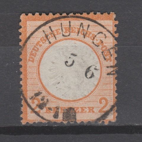 Duitsland 1872 24 Brustschild Hungen gestempeld met certificaat