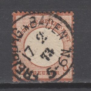 Duitsland 1872 27 Brustschild Freiburg gestempeld