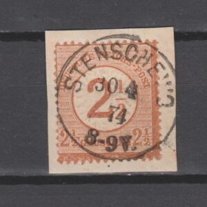 Duitsland 1872 29 Brustschild Stenschewo gestempeld