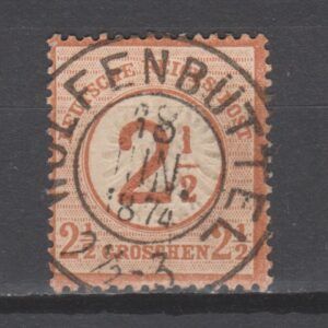 Duitsland 1872 29 Brustschild Wolfenbüttel gestempeld