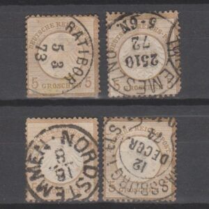 Duitsland 1872 6 Brustschild gestempeld met bemerkingen