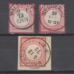 Duitsland 1872 9 Brustschild gestempeld