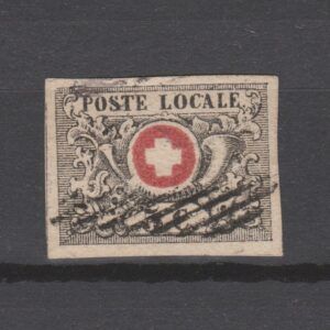 Zwitserland 1849 2 Eidgenossenschaft Postkreis Genève gestempeld gekeurd