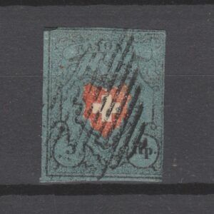 Zwitserland 1850 7I gestempeld met certificaat