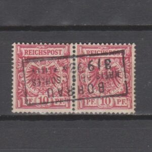 Duitsland 1889 47 Kroon/Adelaar in paar Bohrau gestempeld
