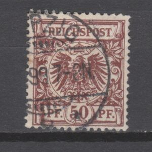 Duitsland 1889 50 da Kroon/Adelaar gestempeld gekeurd