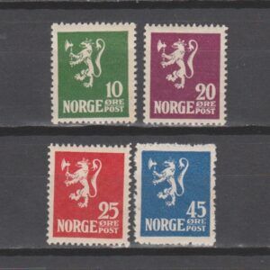 Noorwegen 1922 105-108 Leeuw met Bijl