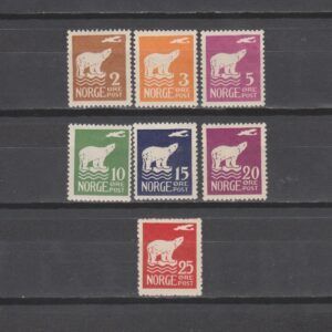 Noorwegen 1925 109-115 IJsbeer met vliegtuig
