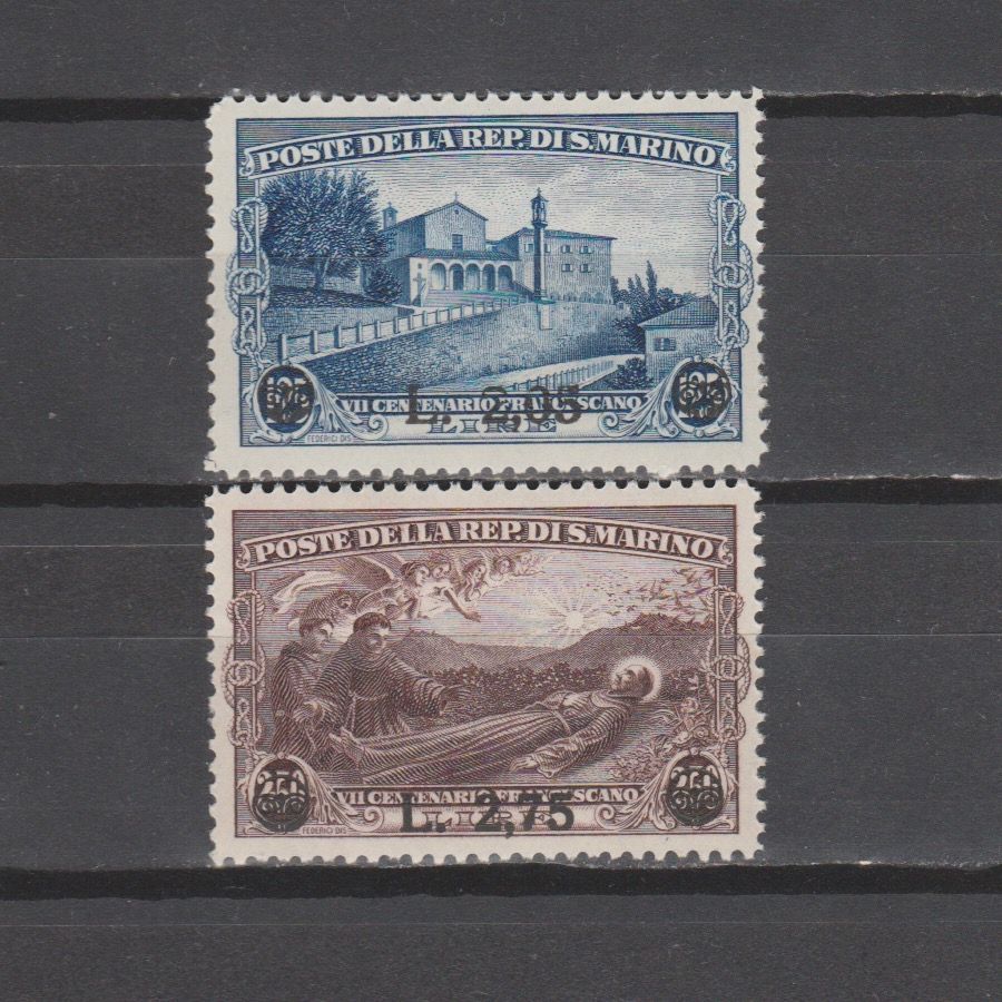 San Marino 1936 230-231 Fransico von Assisi met opdruk gekeurd