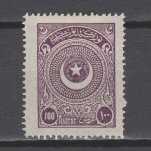 Turkije 1923 823 100 Pia donker paars ongebruikt