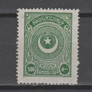 Turkije 1923 825 500 Pia groen ongebruikt