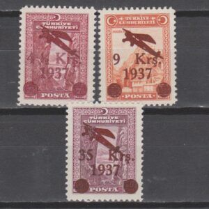 Turkije 1937 1016-1018 Luchtpost