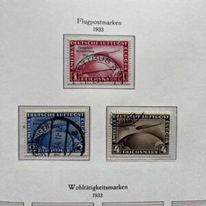 00355 Duitse Rijk met Chicago Fahrt Zeppelins en Wagner set